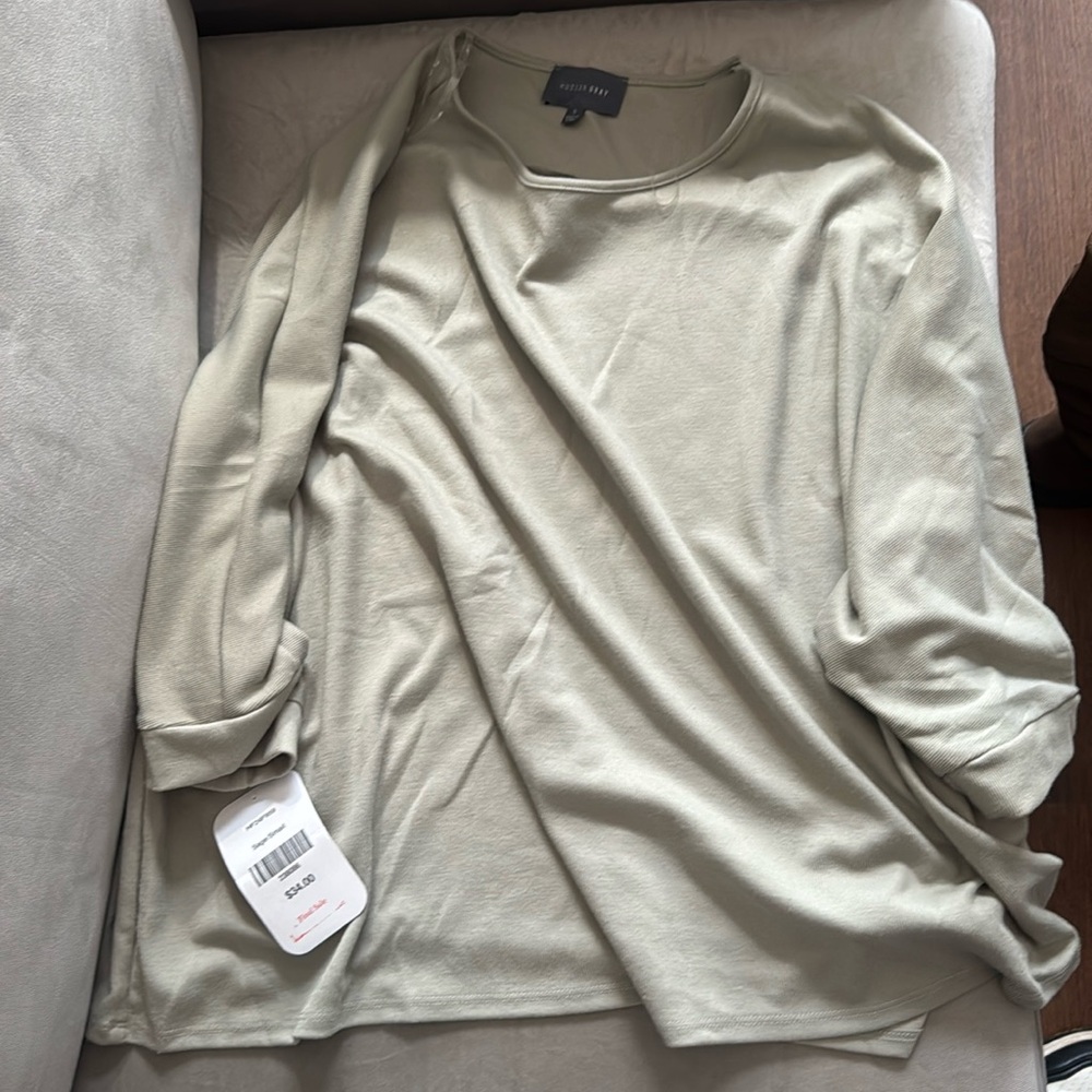 Reagan Oversized Knit Top Sage